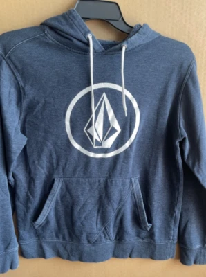 VOLCOM MEDIUM BLACK HOODED SWEATSHIRT - Image 1 of 3