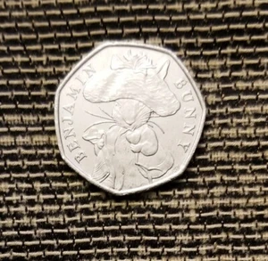 50 pence coin UK 2017 Benjamin Bunny - Picture 1 of 2