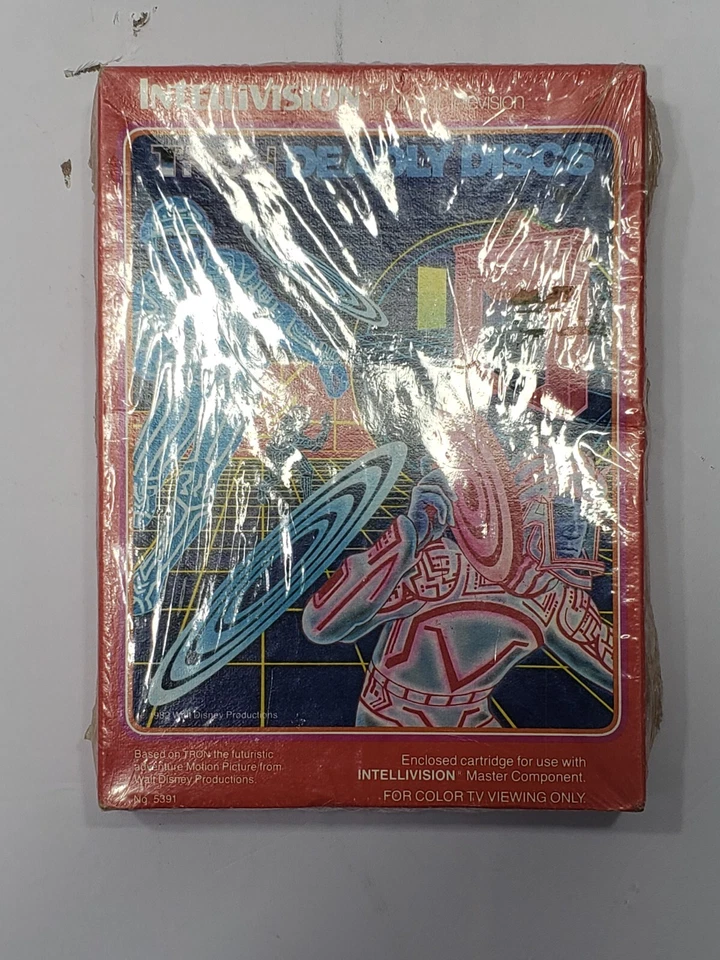 Vintage1982 Tron Deadly Discs Intellivision Cartridge Overlays Instructions NEW  - Image 1 of 4