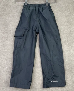 Columbia Cypress Brook II Rain Pants Youth XXS Black Kids Waterproof - Picture 1 of 11