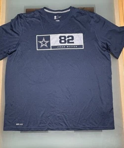 Dallas Cowboys T Shirt Mens XXL Blue Nike Drifit Adult Jason Witten #82 - Picture 1 of 8