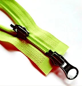 Zip Limone Divisible 2-Wege Nylon Size 5 YKK Zip Fastener Cipzár Молния - Picture 1 of 3
