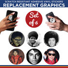 Autocollants en vinyle graphique de remplacement support de téléphone Michael Jackson