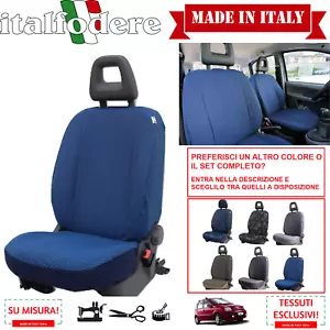 FODERE COPRISEDILI FIAT Panda 2003>2011 S/MISURA Solo Anteriori FODERINE Azzurro - Foto 1 di 5