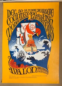 Moby Grape Country Joe 1966 Avalon Ballsaal Familie Hund Poster FD-41 (2) CS - Bild 1 von 8
