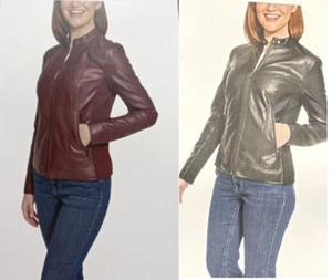 Kenneth Cole New York Women's Leather Jacket - Picture 1 of 29