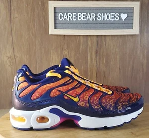 Nike Air Max Plus Purple Orange Running Shoes, Size 5.5 CI9932-500 - Picture 1 of 6