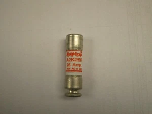 #19 A2K25R Amp Trap 25Amp Cartucho limitador de corriente de acción rápida/estilo de rechazo - Imagen 1 de 3