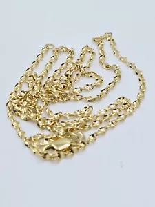 Catena a maglie in oro giallo 10 carati 20 pollici x 1,8 mm chiusura aragosta* - Foto 1 di 6