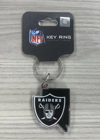 Las Vegas Raiders Keychain / Key Ring - NFL Officially Licensed (Hard Plastic) Cover