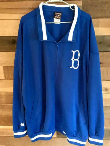 Majestic BROOKLYN DODGERS Baseball Jacket  Polyester 4XL Cooperstown Collection Cover