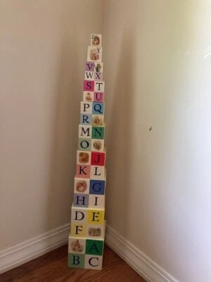 Beatrix Potter Building Blocks Nesting Boxes Set of 10 Stackable 1998 Alphabet - Image 1 of 4