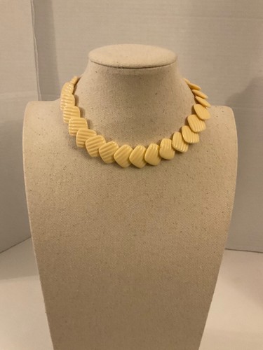 OFF WHITE Collana Choker Bianco Vintage 15 pollici