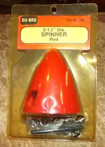 du-bro #286 2.5" diameter red airplane spinner in the package new - Picture 1 of 2