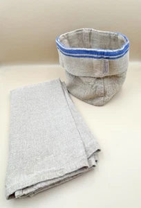 Thieffry Linen Towel and Bagatelle Linen Bread Basket - Foto 1 di 10