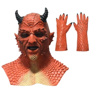 Cosplay Diablo Belial El Demonio Máscara Guante Diablo Halloween Látex Casco Disfraz - Imagen 1 de 15