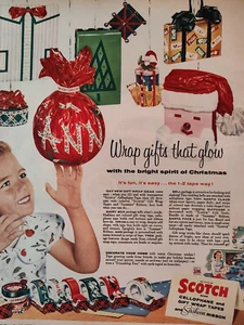 1955 ANSEHEN Anzeige Werbung SCOTCH Zellophan Geschenkband! 3M - Bild 1 von 1