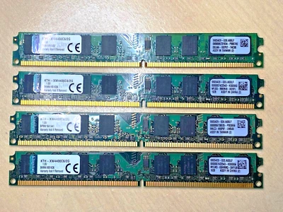 4x 2GB = 2GB PC2-6400 DDR2 Non-ECC 240Pin Desktop KTH-XW4400C6/2G RAM Memory - Image 1 of 3