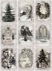Decoupage-Bastelpapier-Softpapier-Vintage-Winter-Weihnachten-Christmas-12691
