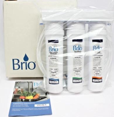 Brio 3 Stage Reverse Osmosis Water Filtration Filter System NFLUSFQ300 - Image 1 of 4