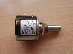 Olla enrollable 10K 3 vueltas 7/8" (22 mm) 1w 553B1103JC Spectrol Z782 - Imagen 1 de 1