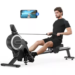 Magnetisches Rudergerät Fitness mit 16 Widerstandsstufen für Zuhause bis 120 kg - Bild 1 von 10