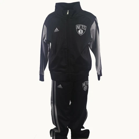Brooklyn Nets NBA Adidas Children's Kids Youth Full Zip Jacket & Pants Combo Set Cover
