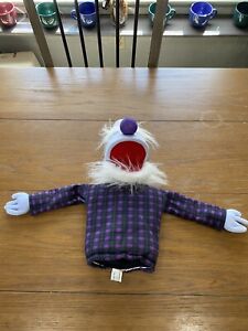 Vintage Puppet Productions Muppet Style Puppet Blue Large Eyebrows -Nice-Rare!