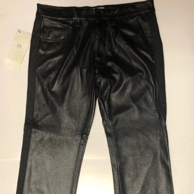 Armani Exchange polyester and cotton looks like leather 30 NWT READ FULL - Image 1 of 4
