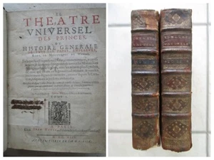 DOGLIONI : LE THEATRE UNIVERSEL DES PRINCES, 1613. 2 volumes complet. - Bild 1 von 19