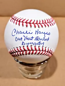 Charlie Hayes Signed OMLB Baseball With Dynasty Inscription - New York Yankees - Picture 1 of 2