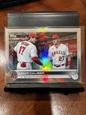 2022 Topps Update Us115 MVP Caliber Veteran Combos Trout Ohtani Silver Refractor
