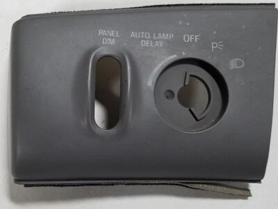 1997 1998 Lincoln Mark VIII Headlight Switch Dimmer Panel Trim Medium Graphite - Image 1 of 4