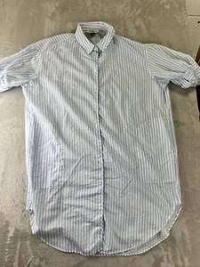 Acne Studios Lash Stripe Button Up Shirt Dress Size 36 Pockets Made in Portugal - Picture 1 of 13