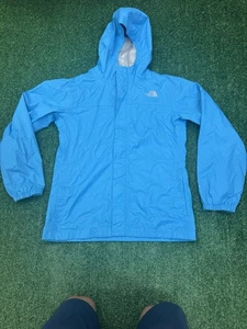 Chaqueta de Lluvia The North Face HyVent Niñas XL 18 Azul Impermeable Cortavientos Con Capucha - Imagen 1 de 3