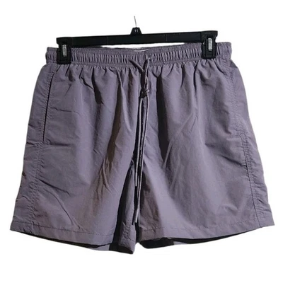 Bañador de tela estándar Urban Outfitters para hombre L púrpura gris malla forrada pantalones cortos Foto 1 de 4