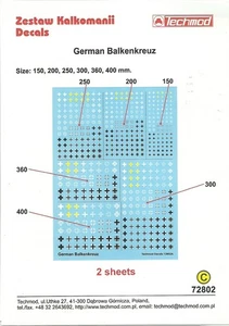 Techmod Decals 1/72 Deutsches Balkenkreuz - Bild 1 von 1