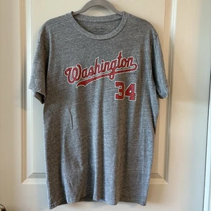 Washington Nationals Majestic Threads Jersey Shirt Bryce Harper 2X Gray - Picture 1 of 7