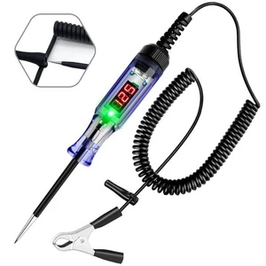 Test Light Automotive 3-120V DC LED Digital Circuit Tester with Voltage Green - Picture 1 of 7