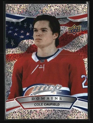 2022-23 Upper Deck MVP - Domains - #NA-5 Cole Caufield - Montreal Canadiens - Image 1 of 2
