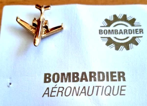 Bombardier Global Express Solapa Pin Insignia Oro 3/4 pulgadas x 3/4 pulgadas - Imagen 1 de 2