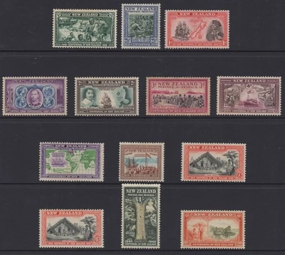 NEW ZEALAND 1940 CENTENNIAL FULL SET OF (13)  MH. - Изображение 1 из 2