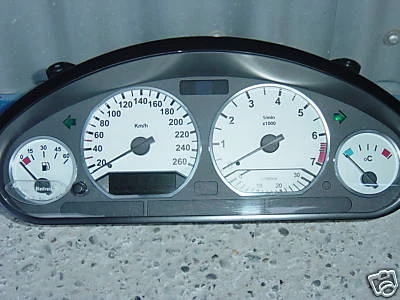 Tachoscheiben Design "WEISS" passend für BMW e36             01-15 - Bild 1 von 2
