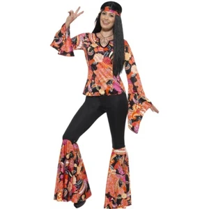 Hippie Damenkostüm - M 38-40 - 70er Jahre Outfit Schlagermove - Bild 1 von 3