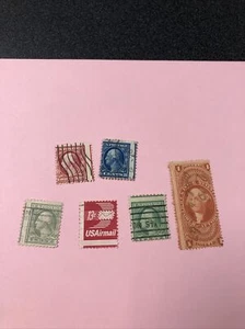 USA 6 Perf Schicht Briefmarken gebraucht - Bild 1 von 10