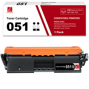 Cartucho de tóner 1PK para Canon 051 ImageCLASS LBP162dw 1692dwkg LBP161dn 161ic - Imagen 1 de 5