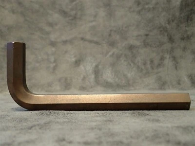 L-13 Berylco Non-Sparking 9/16" Hex, 5 3/4" Long Arm, L-Wrench (BN52) - Image 1 of 3