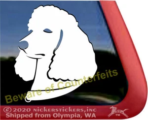 Standard Poodle Head Window Decal Sticker - Bild 1 von 5
