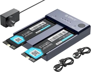 -ORICO M.2 NVMe Cloner Dual-Bay NVMe Docking Station USB C to NVMe SSD Enclosure - Picture 1 of 11