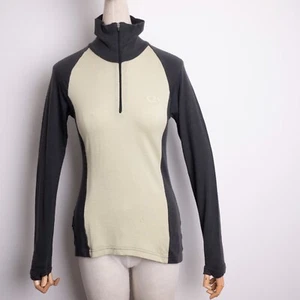 Pullover gris manga larga ICEBREAKER 260 BodyFit para mujer 100 % lana merino talla M - Imagen 1 de 10